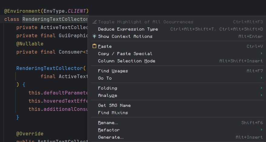 Натискання ПКМ по цілі за допомогою MCDev